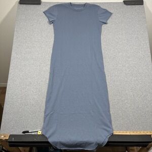 NWOT Frank & Eileen Sz S Blue Harper Perfect Tee Maxi Dress Minimal *Read
